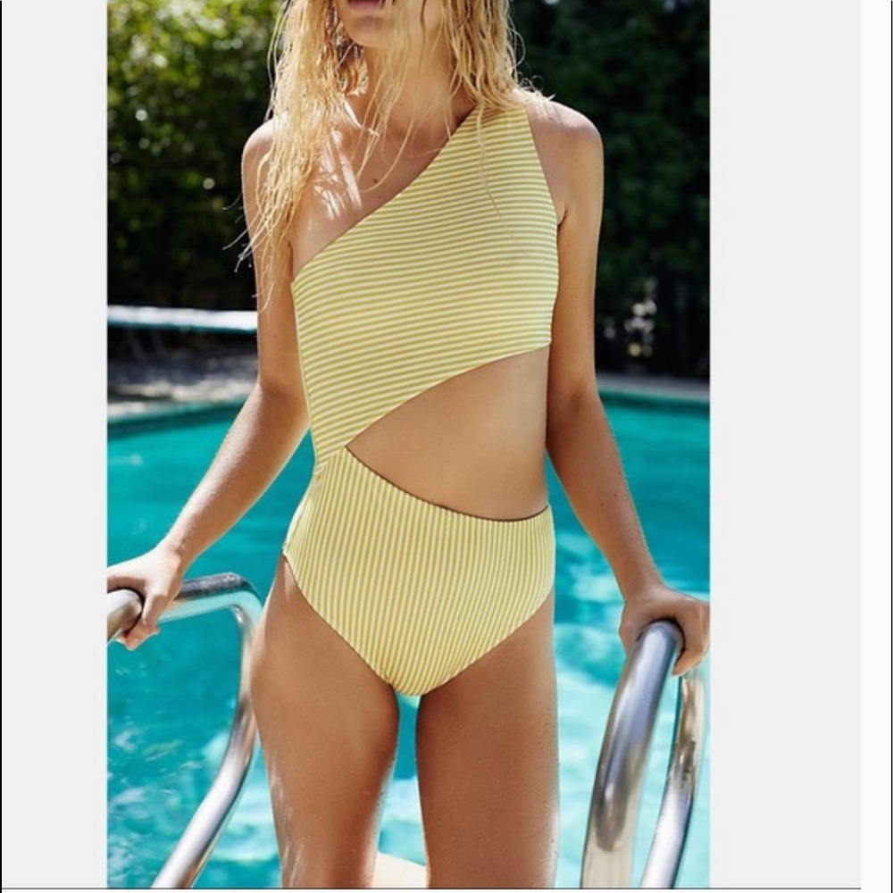FP x Beach Riot Striped Celine One-Piece Swimsuit